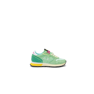 SUN68 - ALLY COLOR EXPLOSION IN PELLE SCAMOSCIATA VERDE MENTA E NYLON