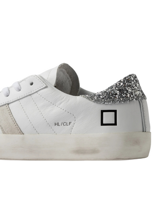 D.A.T.E. HILL LOW CALF WHITE-SILVER