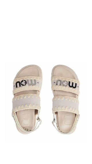 MOU - BIO SANDAL BACK STRAP SUEDE & CANVAS -  MOU