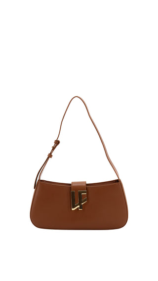 Borsa a spalla LOLA BAG CUOIO/TAUPE