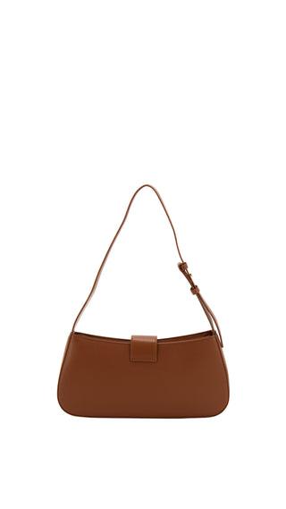 Borsa a spalla LOLA BAG CUOIO/TAUPE