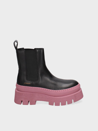 CHELSEA BOOT Black/Fuchsia