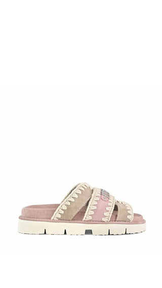 MOU - SANDAL BICOLOR METAL LOGO - MOU