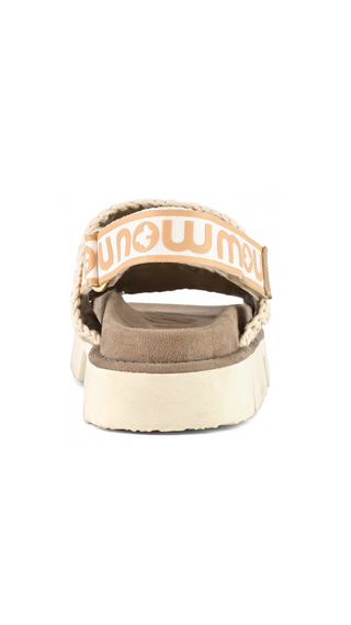 MOU - BIO SANDAL BACK STRAP SUEDE & LEATHER LOGO
