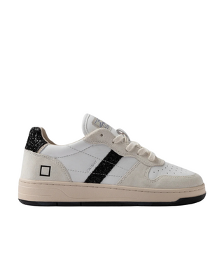 D.A.T.E. COURT SHINY WHITE-GL. BLACK