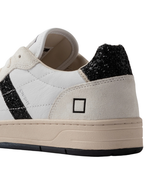 D.A.T.E. COURT SHINY WHITE-GL. BLACK