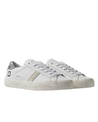D.A.T.E. HILL LOW CALF WHITE-SILVER