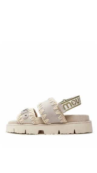 MOU - BIO SANDAL BACK STRAP SUEDE & CANVAS -  MOU