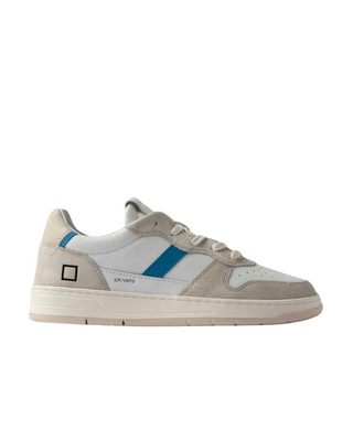 D.A.T.E. COURT 2.0 VINTAGE CALF WHITE-BLUETTE