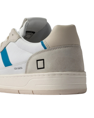 D.A.T.E. COURT 2.0 VINTAGE CALF WHITE-BLUETTE