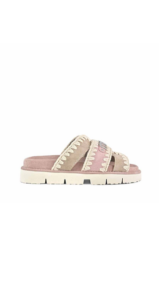 MOU - SANDAL BICOLOR METAL LOGO - MOU