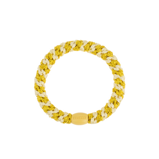 Kknekki Light yellow sun glitter stripe