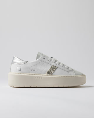 HILL LOW PLATFORM CALF WHITE-SILVER