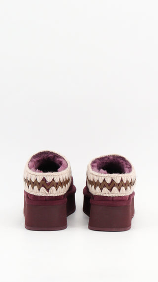 MOU - PLATFORM CLOG SUEDE LEATHER