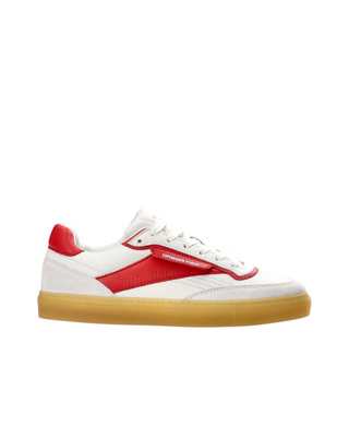 CPH90 LEATHER MIX WHITE RED