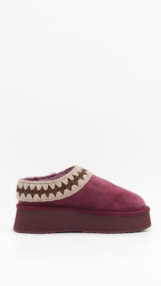 MOU - PLATFORM CLOG SUEDE LEATHER