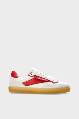 CPH90 LEATHER MIX WHITE RED