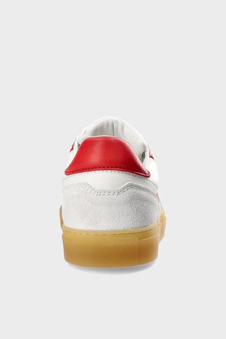 CPH90 LEATHER MIX WHITE RED