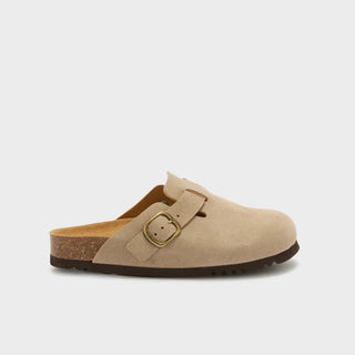 SCHOLL -  MULES FAE DARK BEIGE