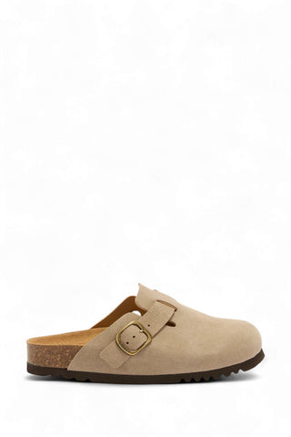SCHOLL -  MULES FAE DARK BEIGE