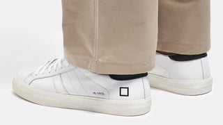 HILL LOW VINTAGE CALF WHITE-BLACK