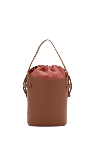 Borsa a secchiello MILA BAG CUOIO/TAUPE