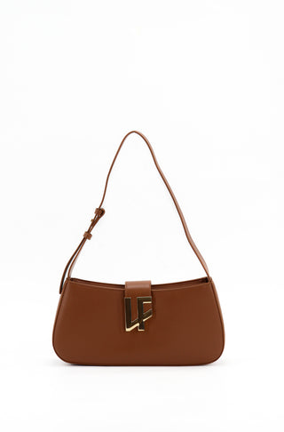 Borsa a spalla LOLA BAG  CUOIO/TAUPE