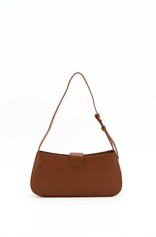 Borsa a spalla LOLA BAG  CUOIO/TAUPE