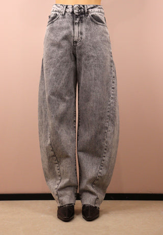 GOD SAVE DENIM - NEMESI-1  PANTALONE EFFETTO DENIM DÈLAVÈ IN COTONE