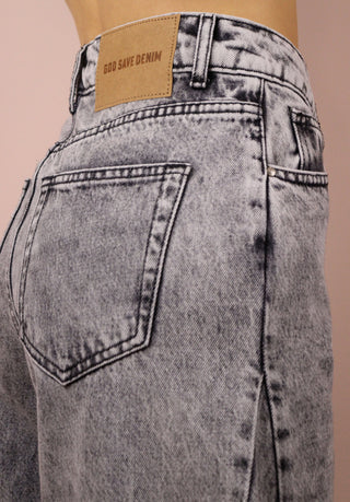 GOD SAVE DENIM - NEMESI-1  PANTALONE EFFETTO DENIM DÈLAVÈ IN COTONE
