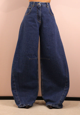 GOD SAVE DENIM - IRIDE-7 PANTALONE BALLON DENIM IN COTONE