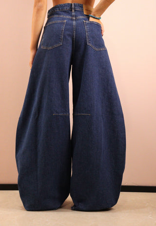 GOD SAVE DENIM - IRIDE-7 PANTALONE BALLON DENIM IN COTONE