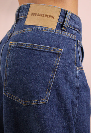 GOD SAVE DENIM - IRIDE-7 PANTALONE BALLON DENIM IN COTONE