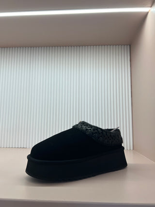 MOU - PLATFORM CLOG SUEDE LEATHER