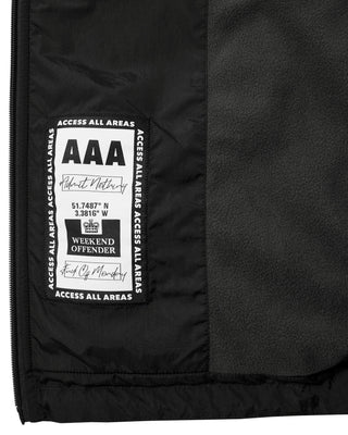 WEEKEND OFFENDER – GIACCA FODERATA IN PILE TECNICO NERO