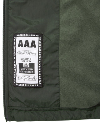 WEEKEND OFFENDER – GIACCA FODERATA IN PILE TECNICO VERDE FORESTA