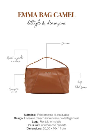 Borsa a mano EMMA BAG CAMEL