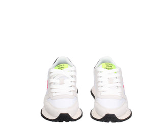 SUN68 ALLY SOLID NYLON WHITE/FUCHSIA FLUO