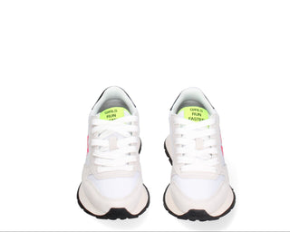 SUN68 ALLY SOLID NYLON WHITE/FUCHSIA FLUO