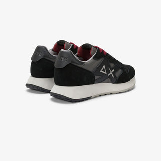 SUN68 JAKI BICOLOR IN NYLON E SUEDE NERO