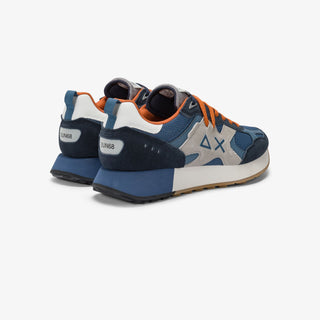 SUN68 JAKI OUTDOOR IN MESH E SUEDE AVIO SCURO