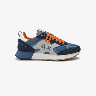 SUN68 JAKI OUTDOOR IN MESH E SUEDE AVIO SCURO