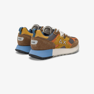 SUN68 JAKI OUTDOOR IN MESH E SUEDE VOLPE