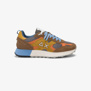 SUN68 JAKI OUTDOOR IN MESH E SUEDE VOLPE