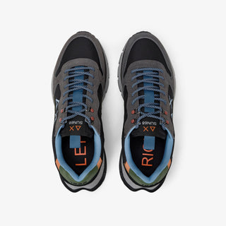 SUN68 FIRE & CAMPING IN CORDATURA E SUEDE NERO