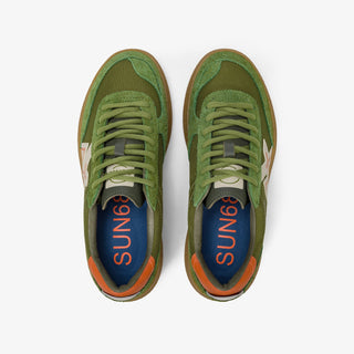 SUN68 LUIS LOW IN SUEDE E PELLE BOTTALATA MUSCHIO