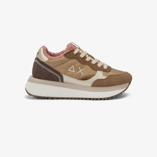 SUN68 BIG ALLY TEDDY IN NYLON E SUEDE VOLPE