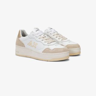 SUN68 BASKET LOVE LADY IN PELLE ORO