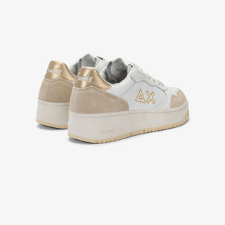 SUN68 BASKET LOVE LADY IN PELLE ORO