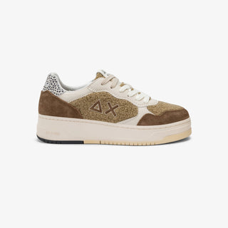 SUN68 BASKET LOVE LADY IN TEDDY BEIGE